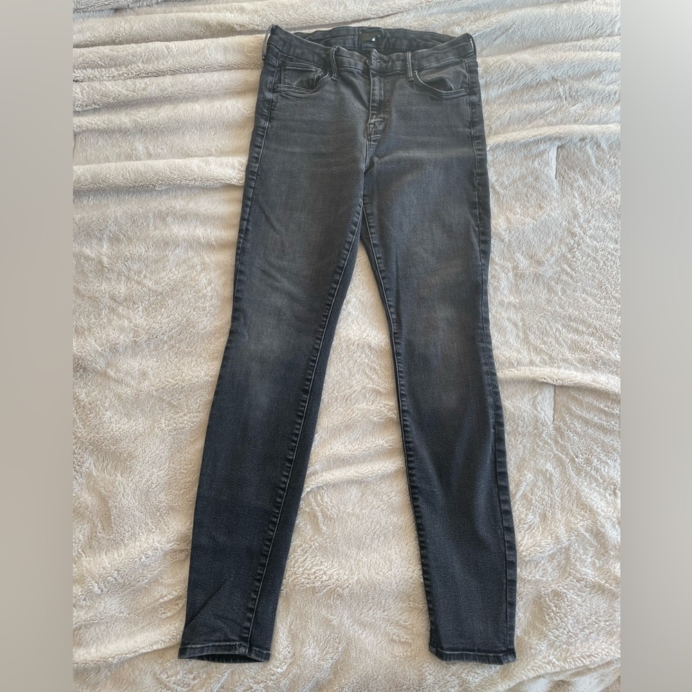 MOTHER Denim Looker Night Hawk Black Women’s High Waisted Skinny Jeans Sz 29 - Picture 5 of 7